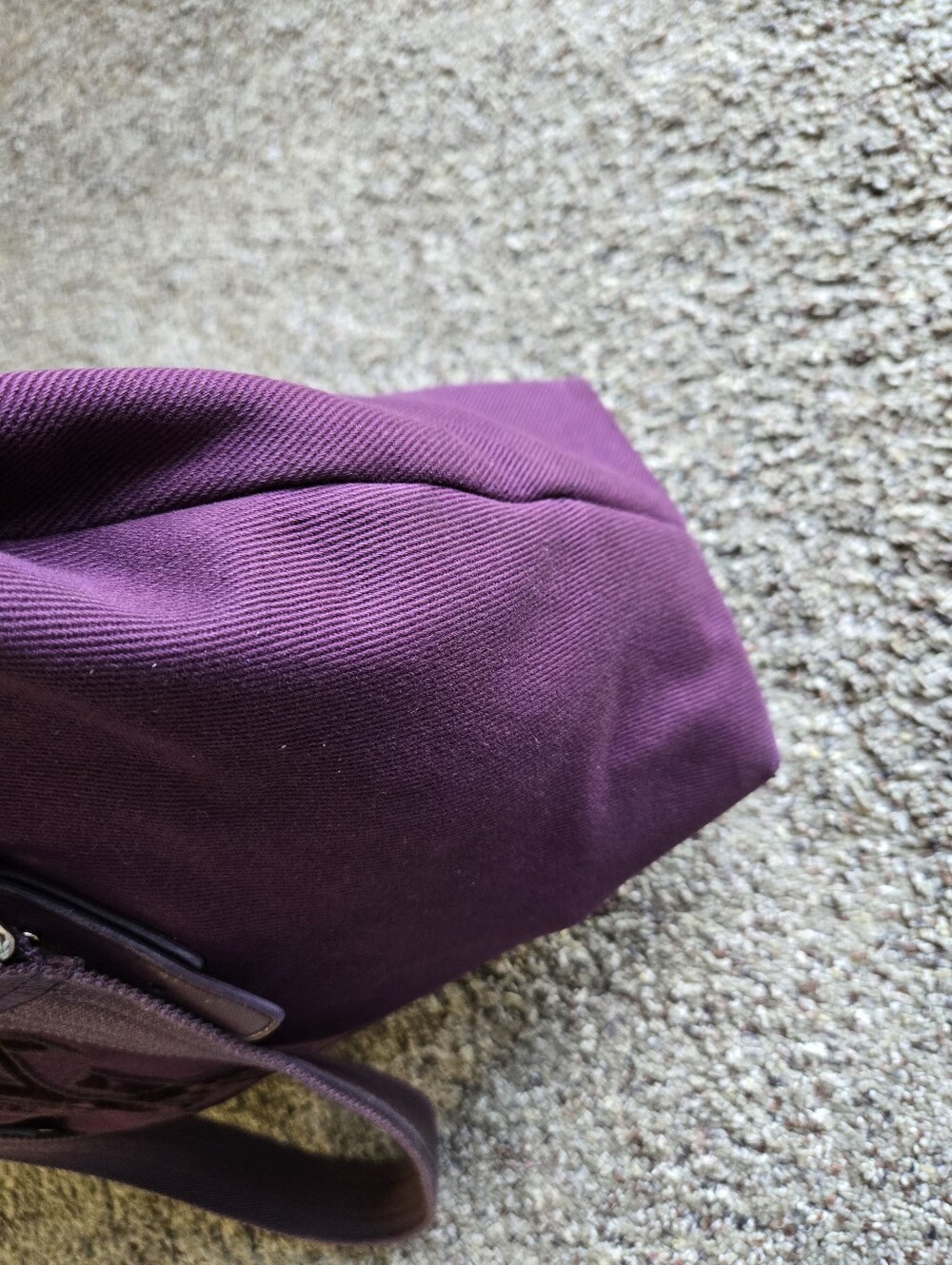 Yves Saint Laurent Purple Logo Canvas Tote - Picture 14 of 14